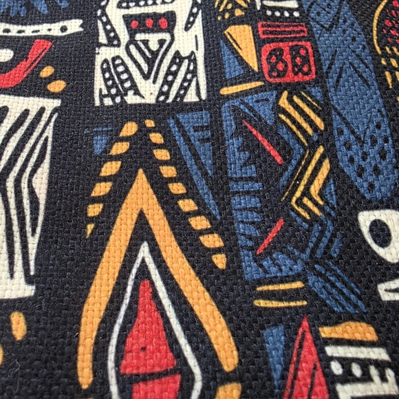 Colorful Abstract Patterned Fabric - Picture 2 of 4